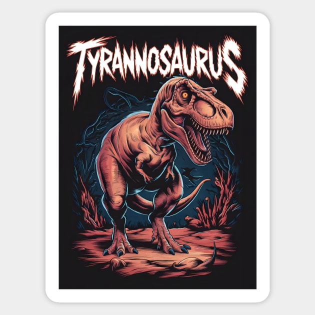 Tyrannosaurus Rex Sticker by animegirlnft